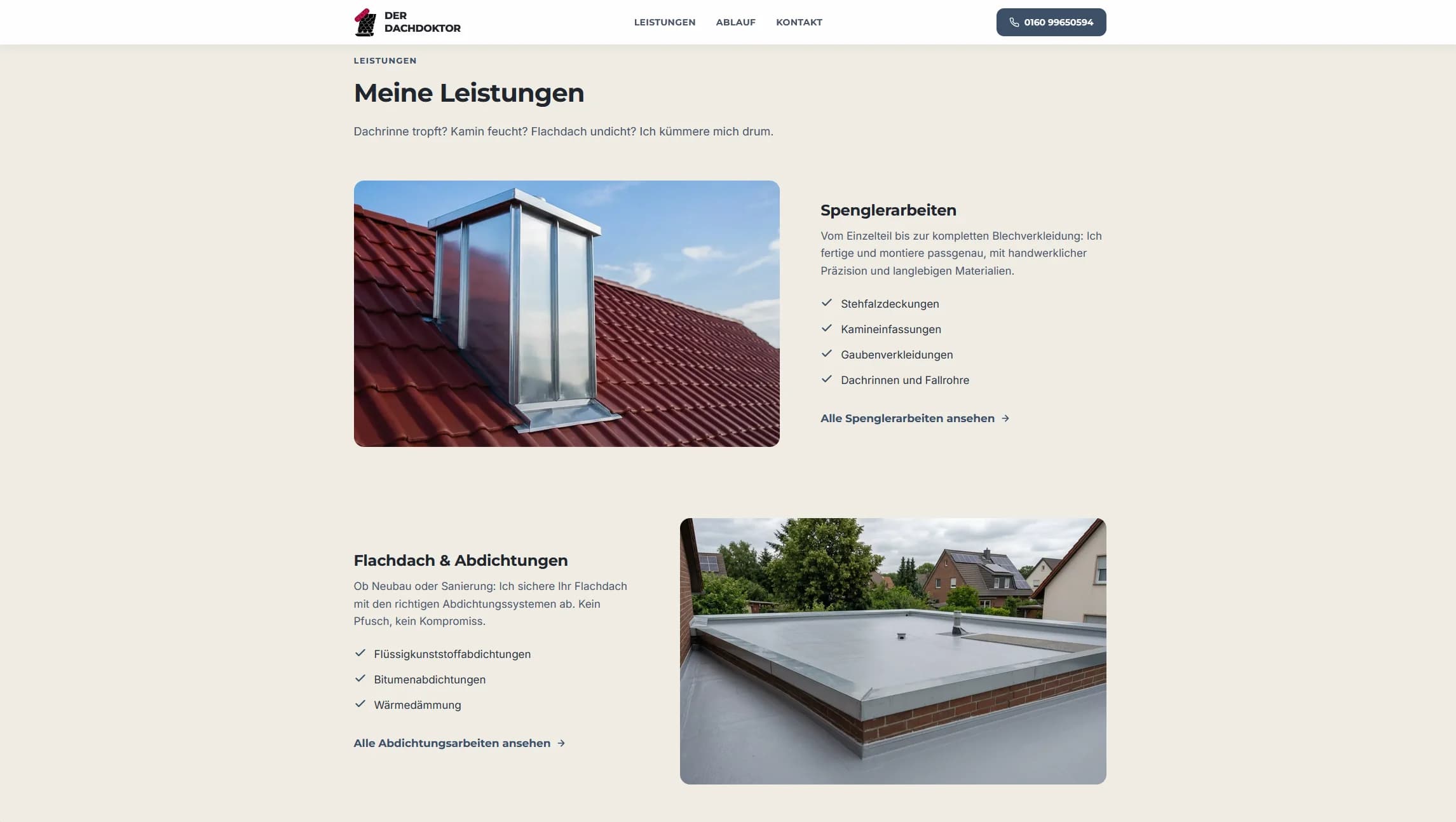 Der Dachdoktor — Detail 1