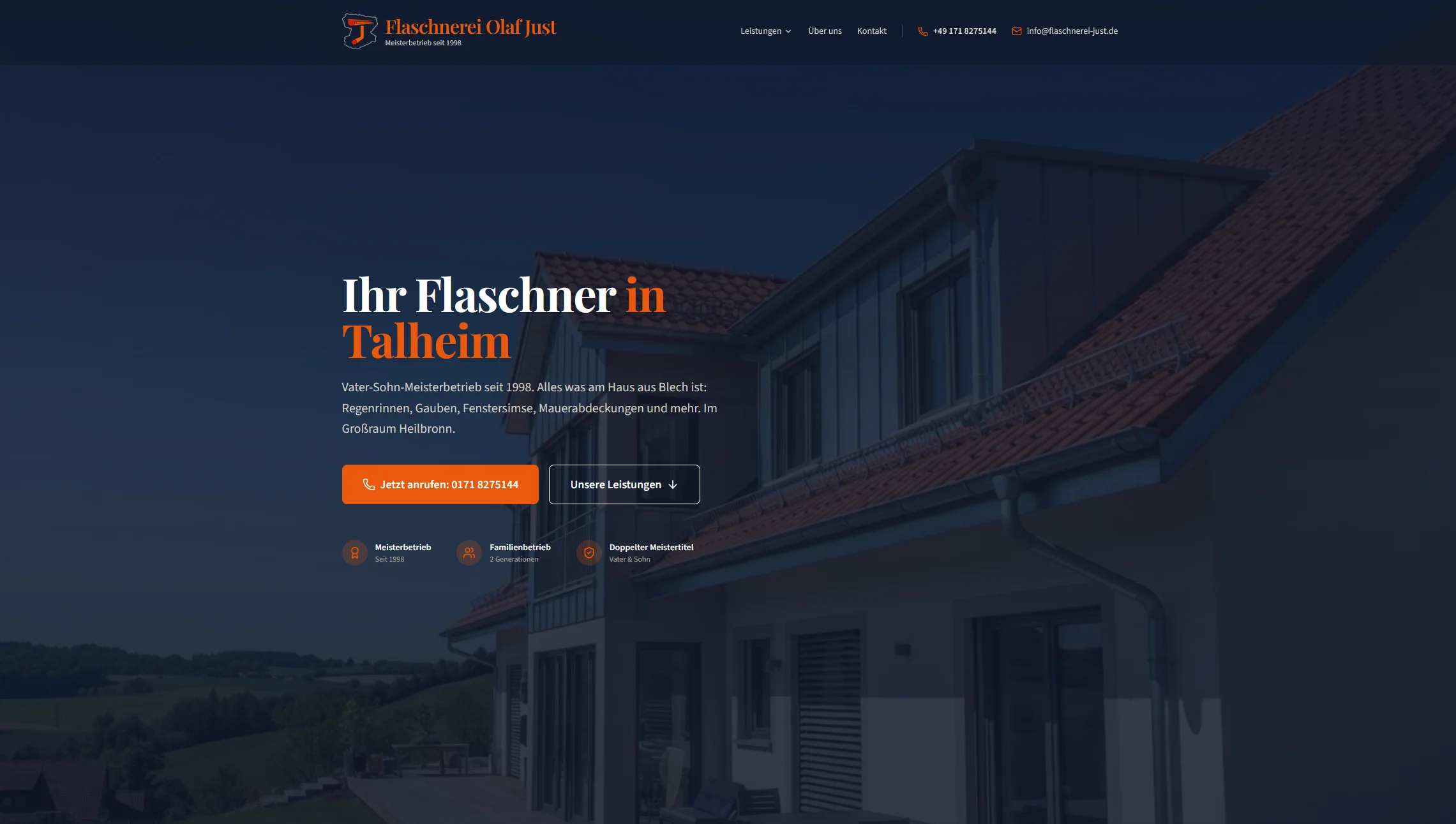 Flaschnerei Olaf Just — Startseite